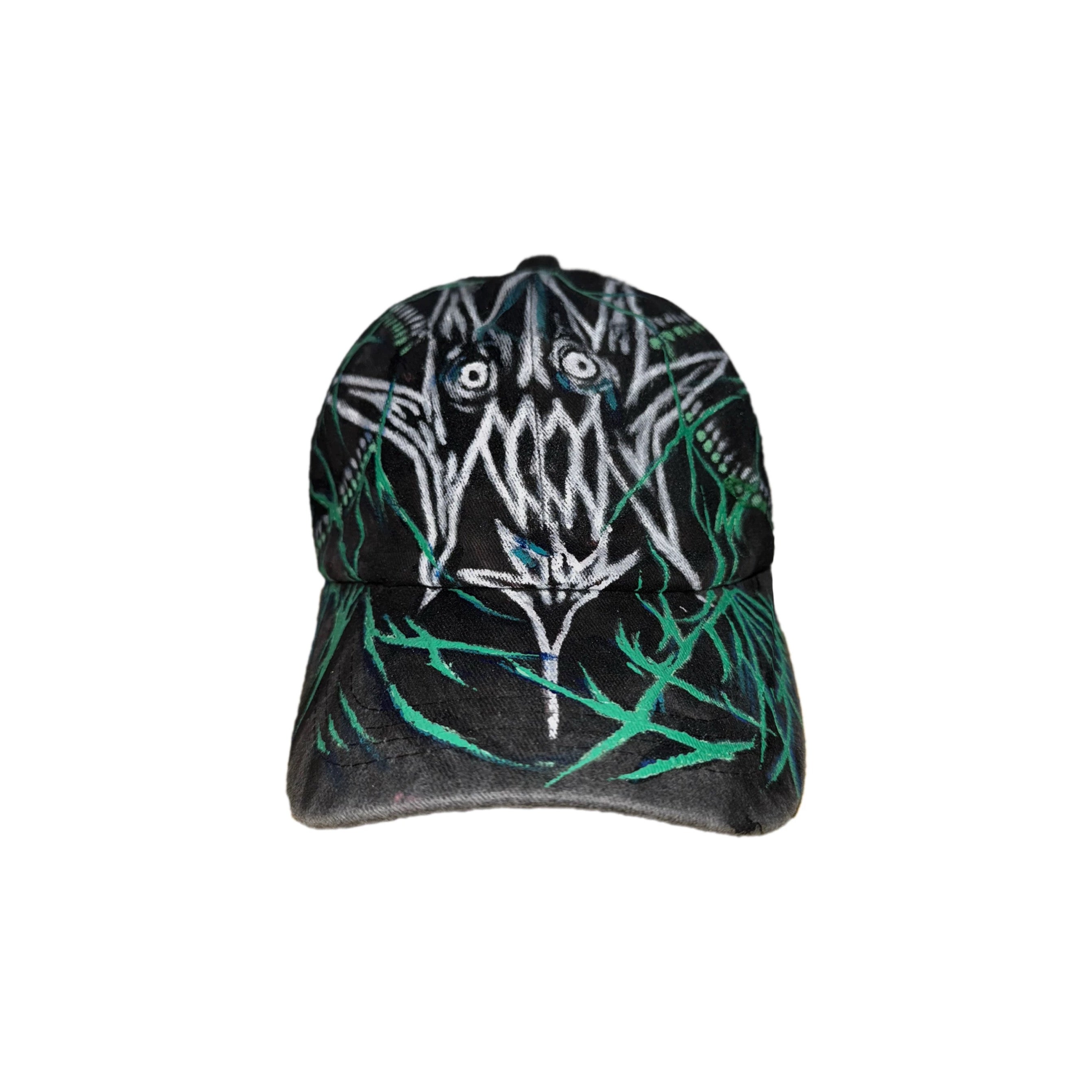 Hand-Drawn Green Cap