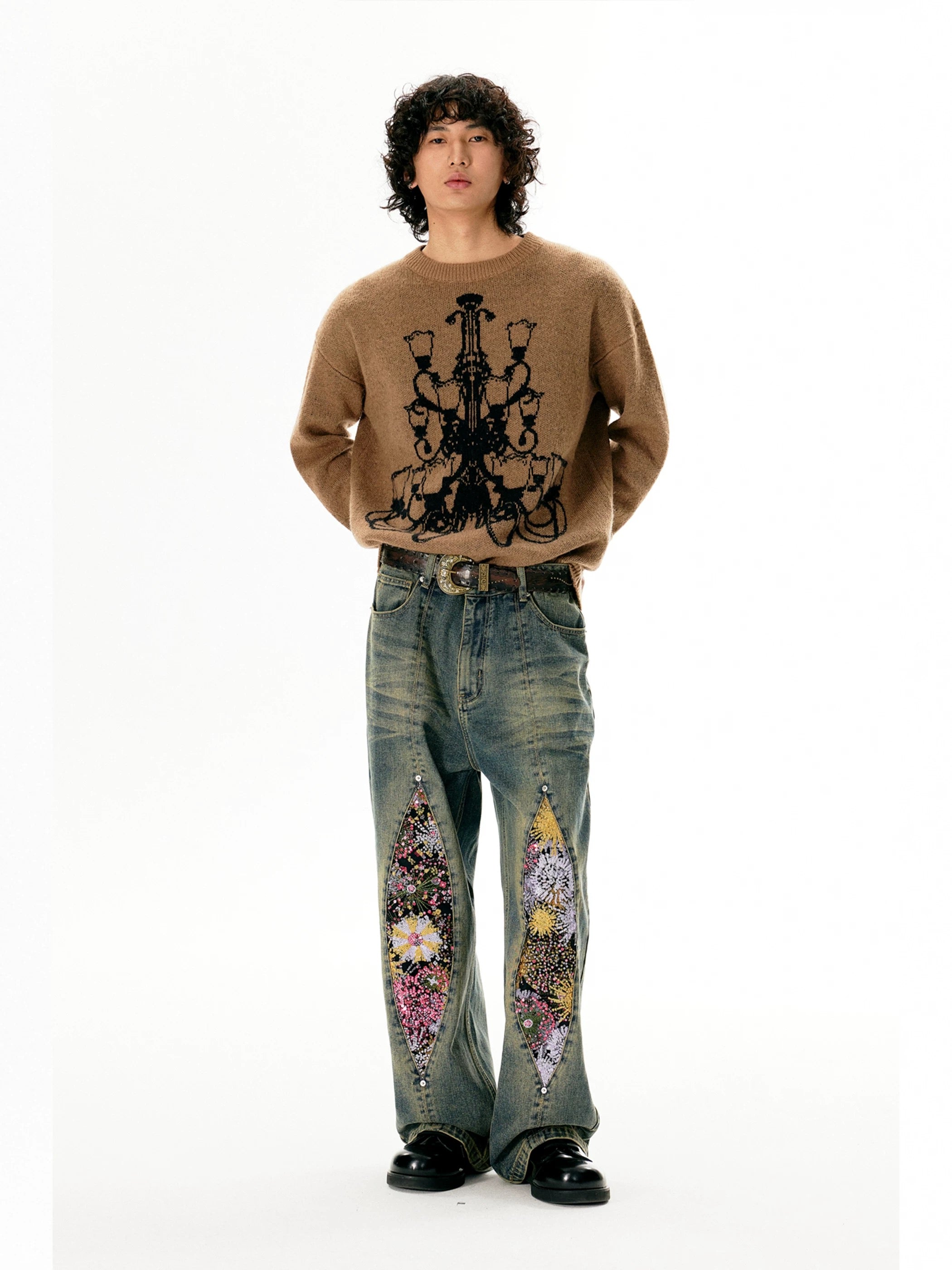 Firework Print Denim