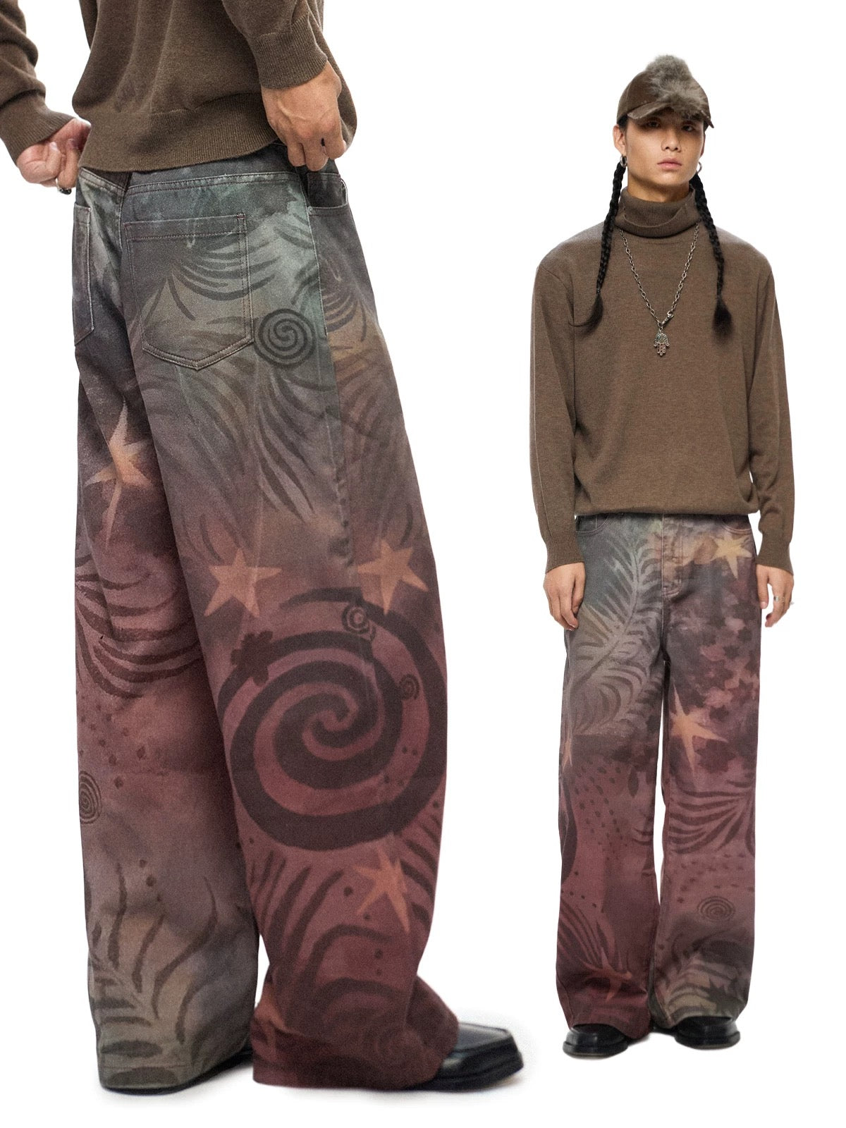 Plant Graphic Trousers