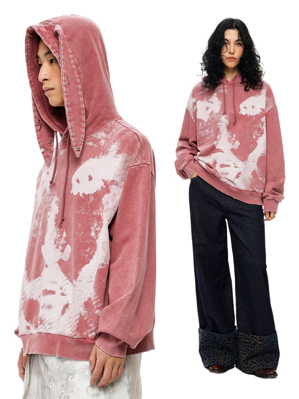 Long Ear Wash Hoodie