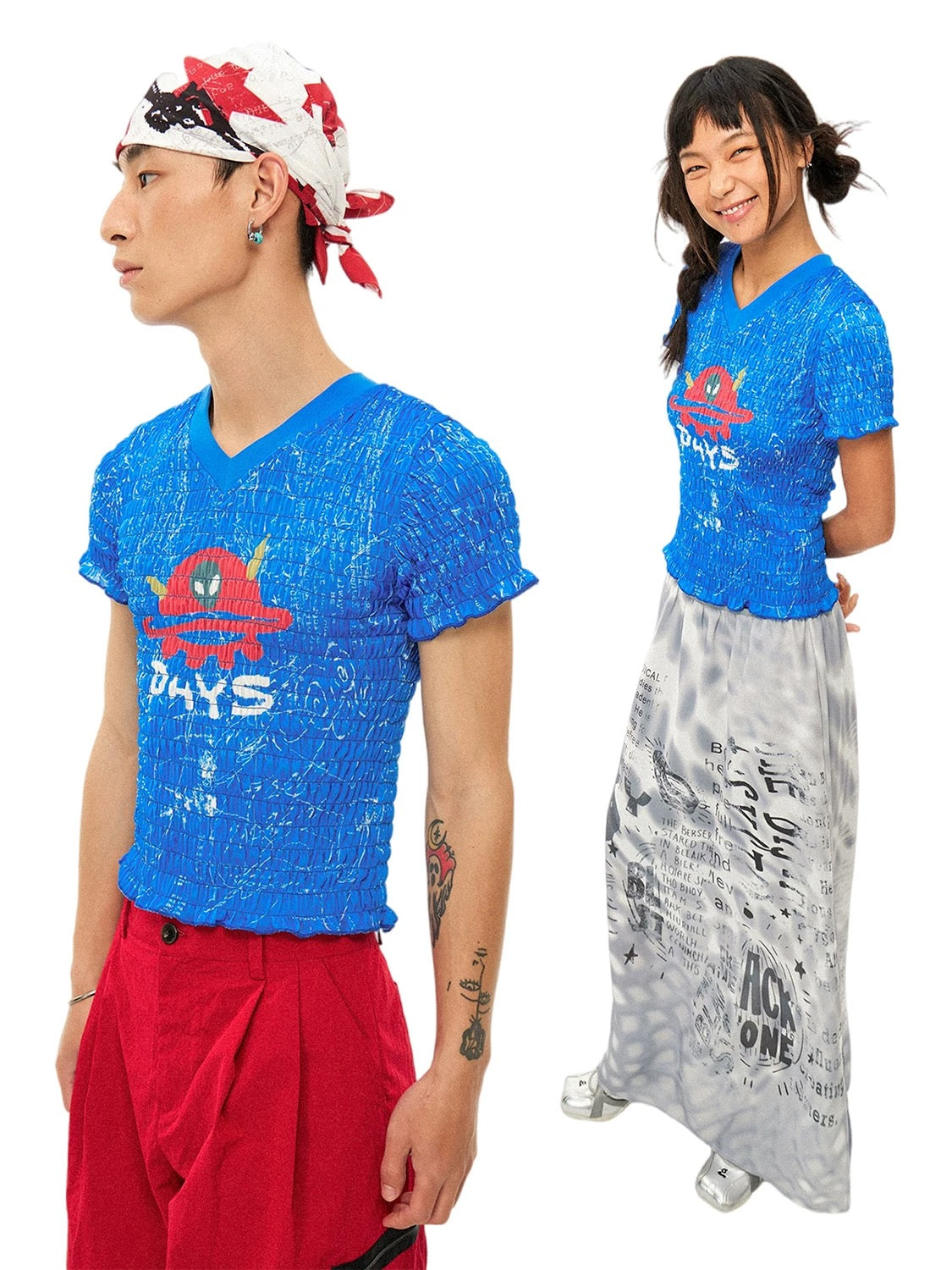 Alien Print Stretch Tee