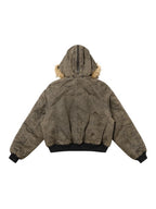Washed Camo Bomber Jacket