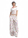 Bee Print Cargo Pants