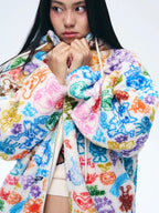 Zip-Up Graffiti Jacket