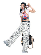 Black & White Wide Pants