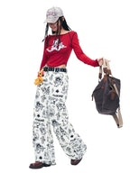 Black & White Wide Pants