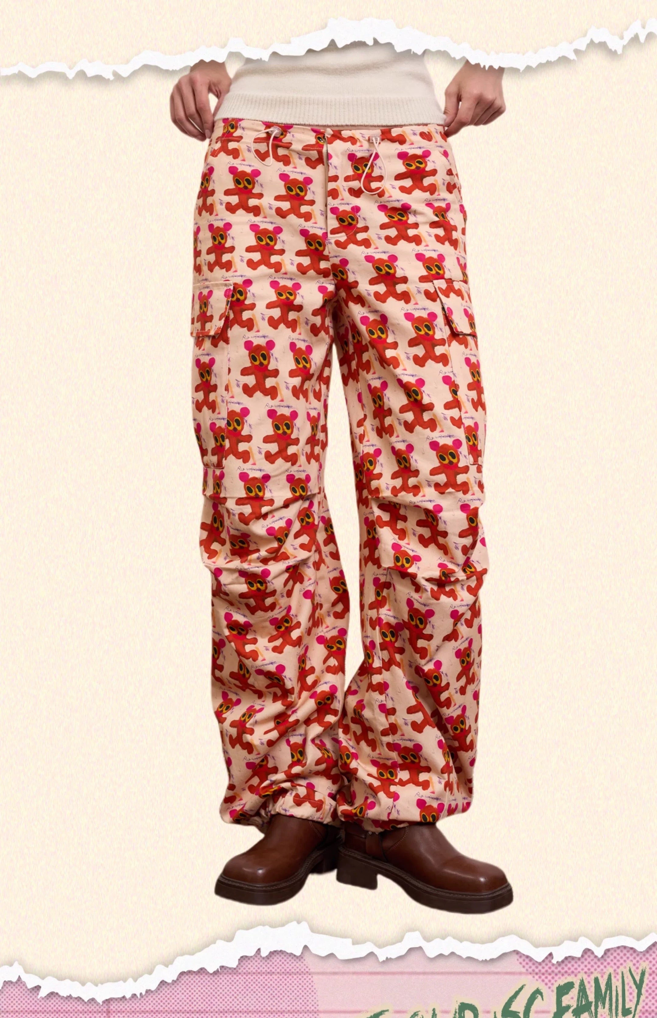 Red Bear Cargo Pants