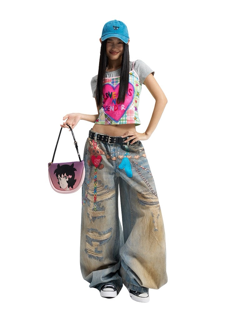 Bear Graphic Denim Jeans