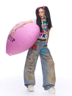Bear Graphic Denim Jeans