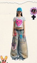 Bear Graphic Denim Jeans