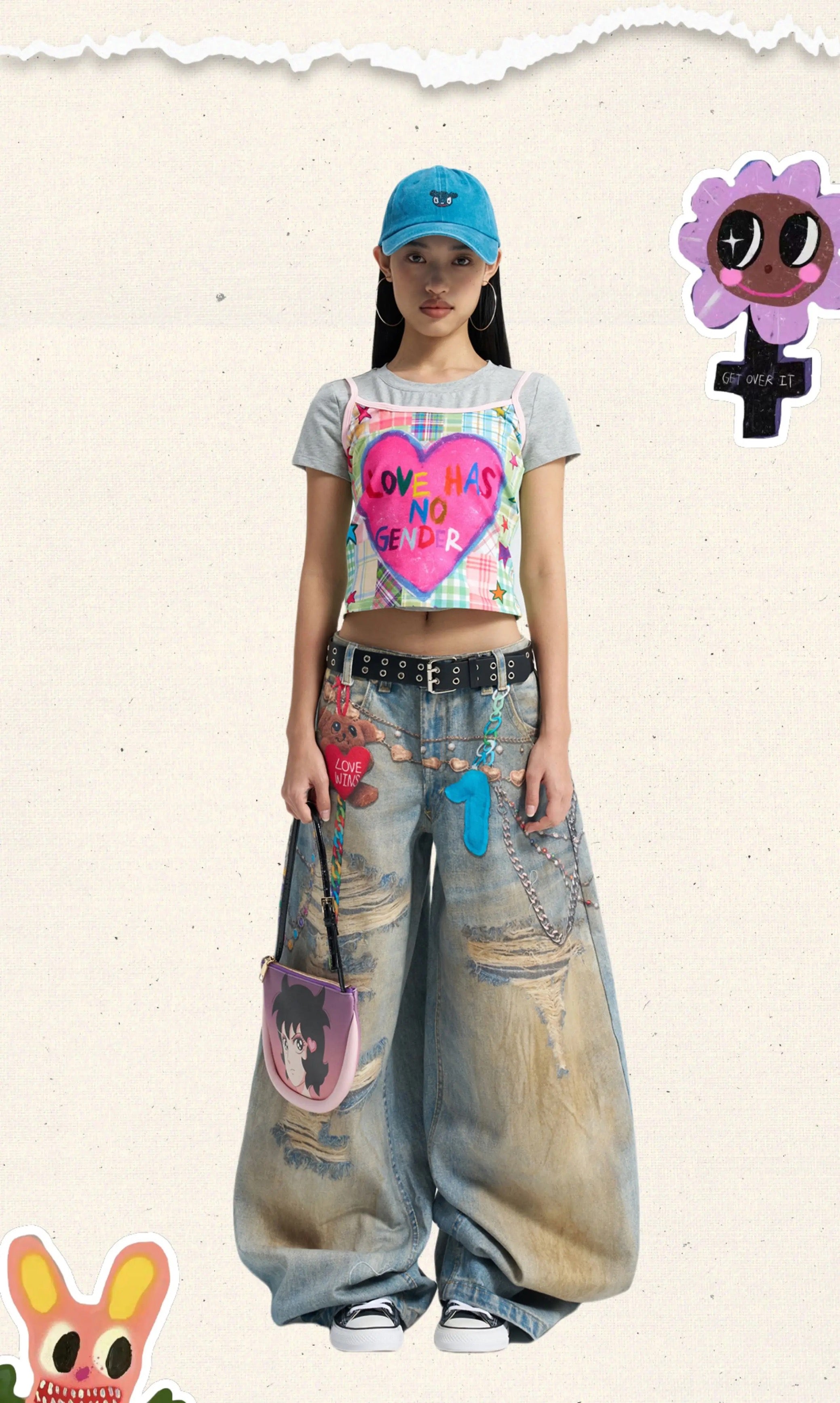 Bear Graphic Denim Jeans
