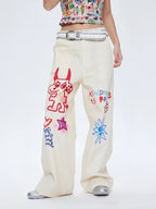 High-Waist Demon Denim Jeans