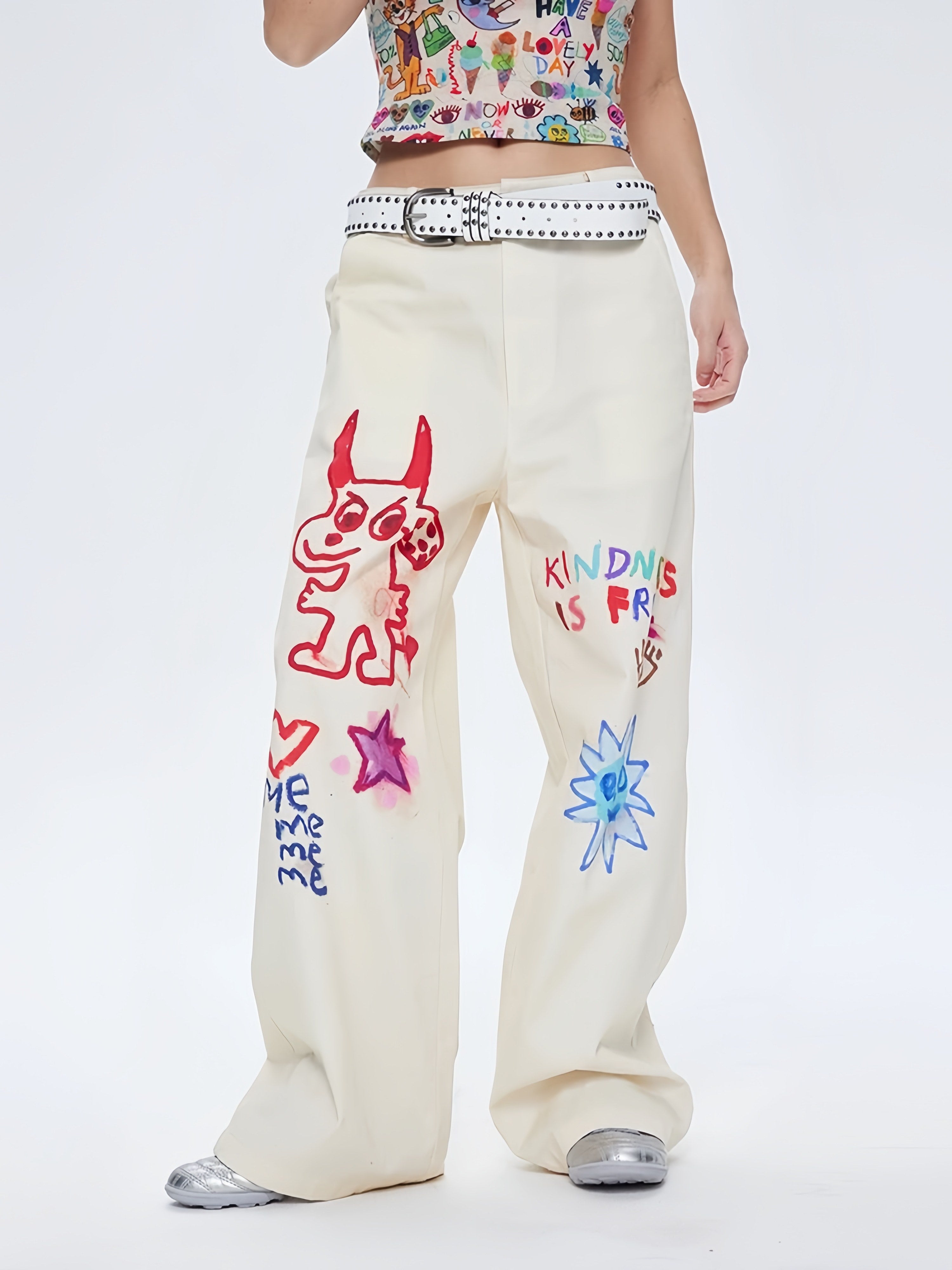 High-Waist Demon Denim Jeans