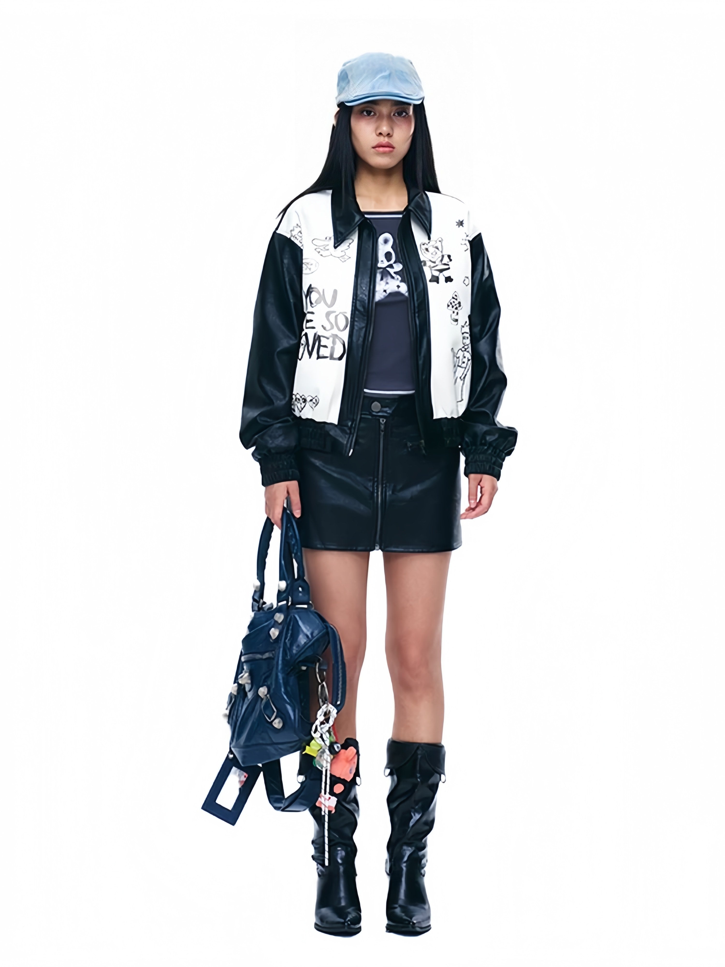 Artist Graphic Leather Jacket