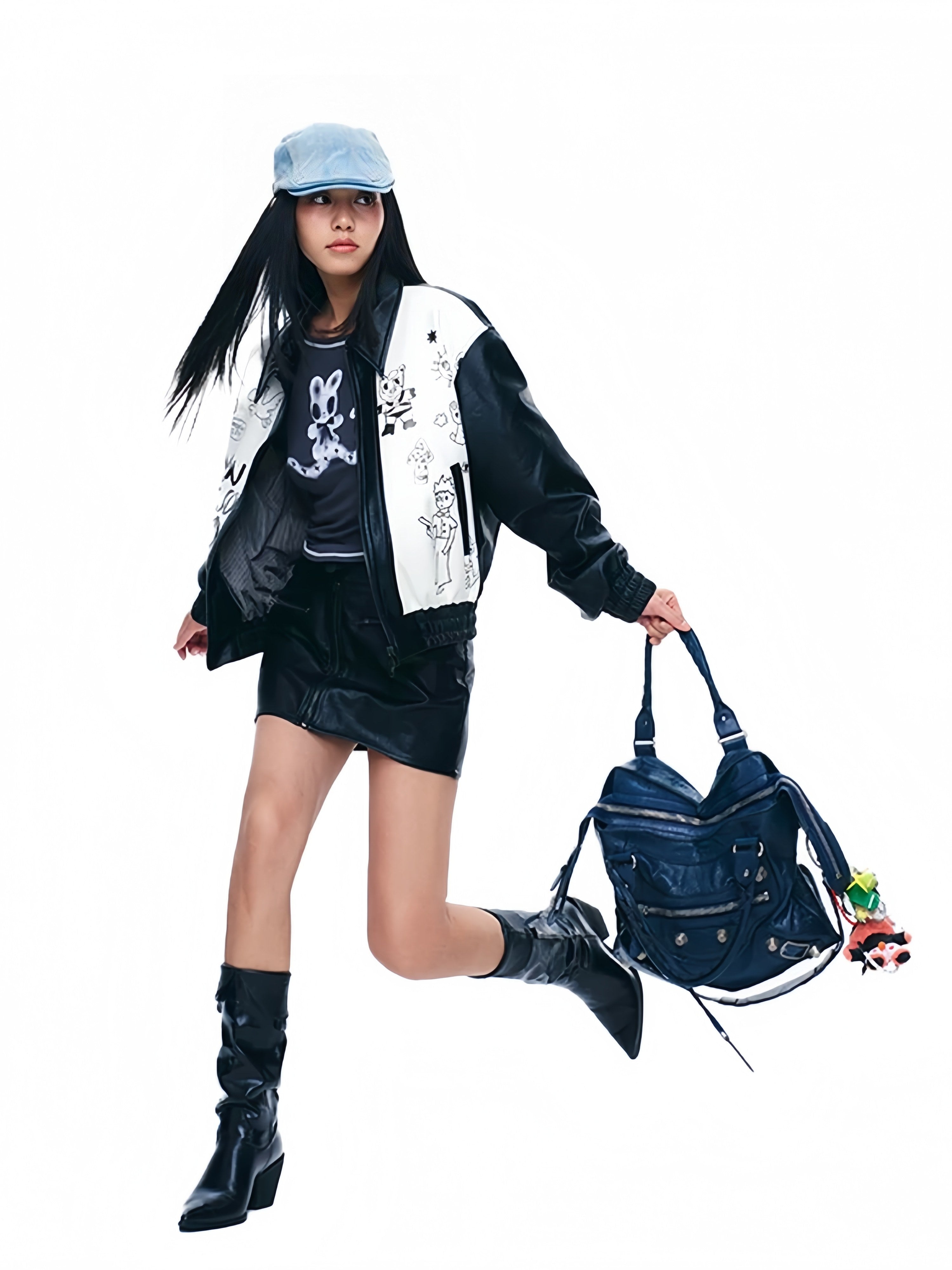 Artist Graphic Leather Jacket