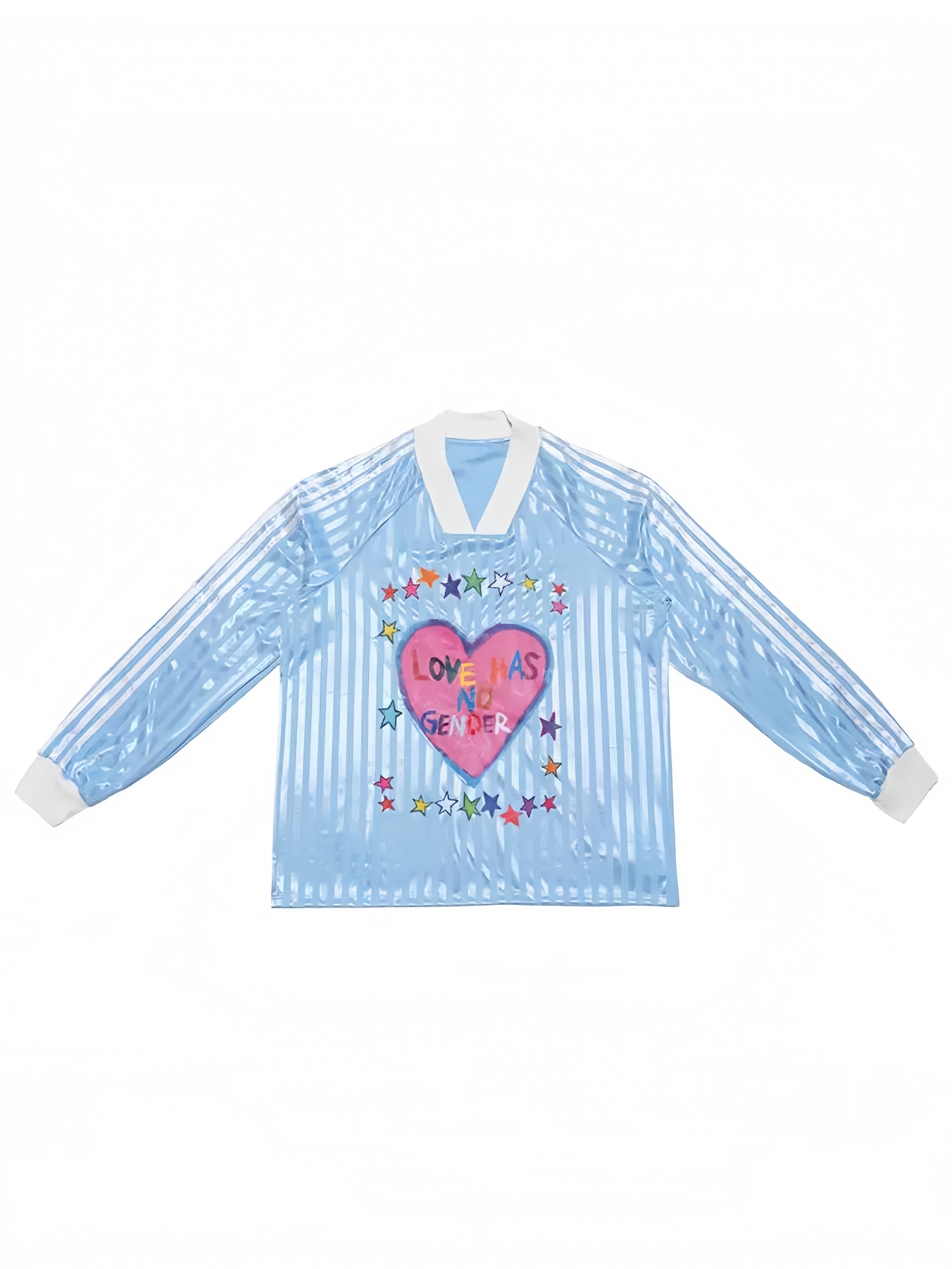 Striped Heart Baseball Tee