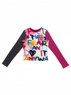 Colorblock Sleeve Long Tee