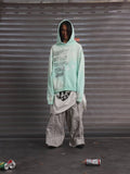 Embroidered Washed Hoodie