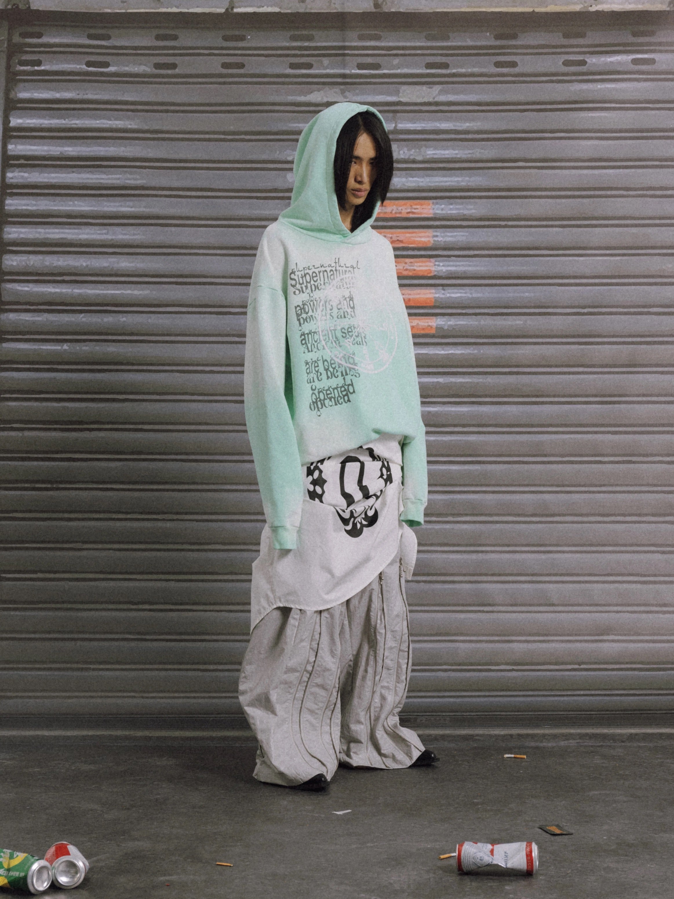 Embroidered Washed Hoodie