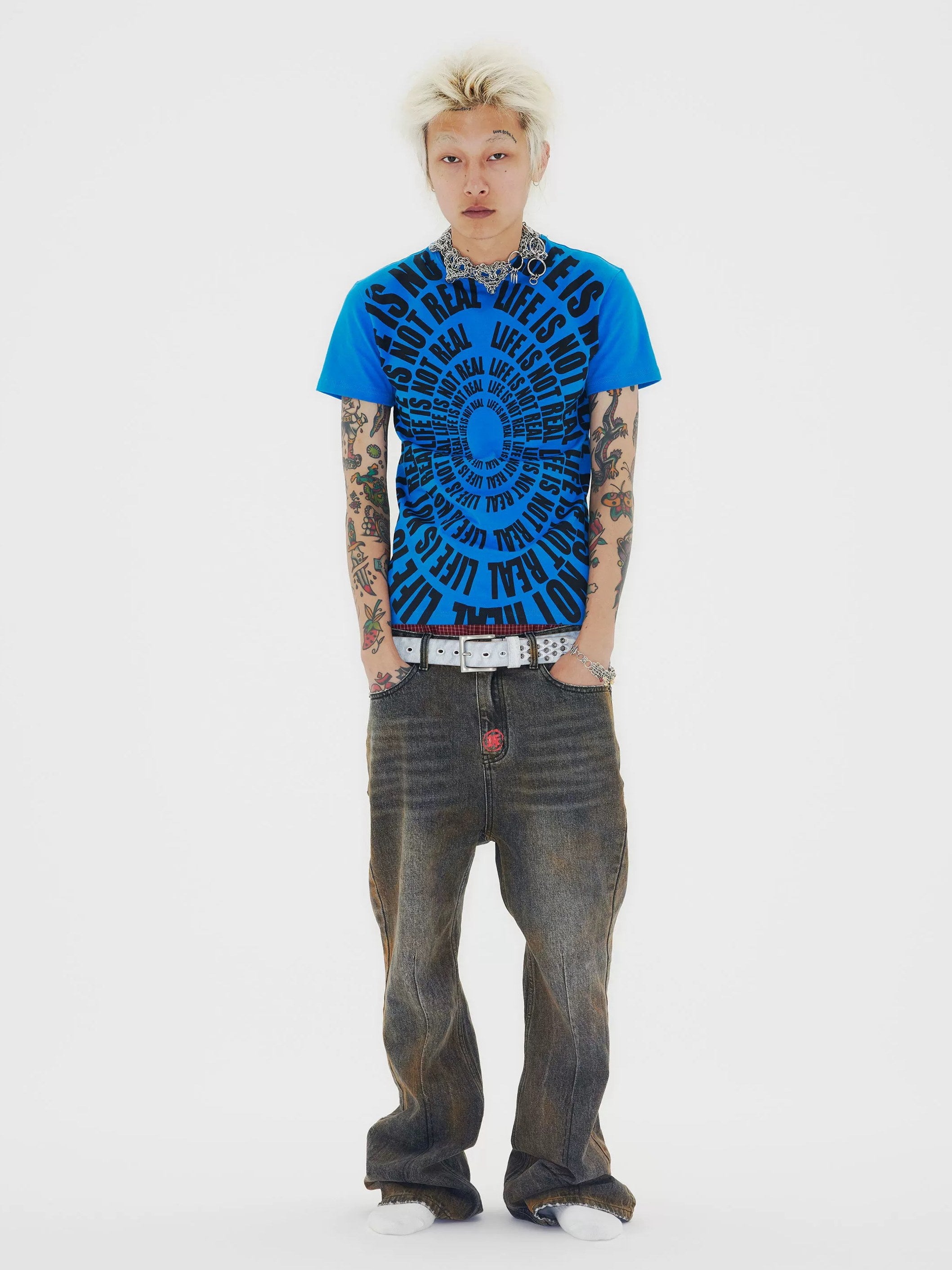 Blue Slim-Fit Top