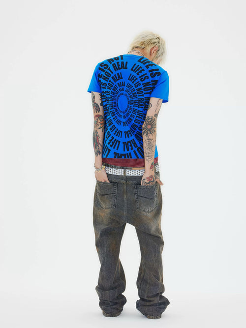 Blue Slim-Fit Top