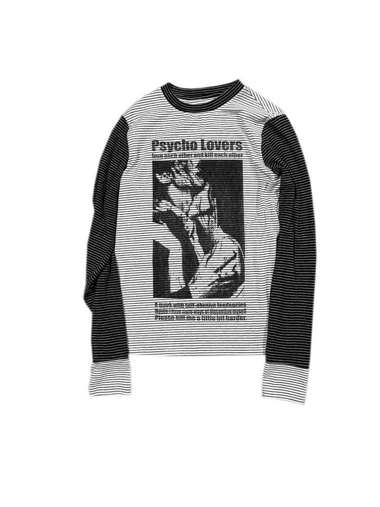 Graphic Stripe Slim Top