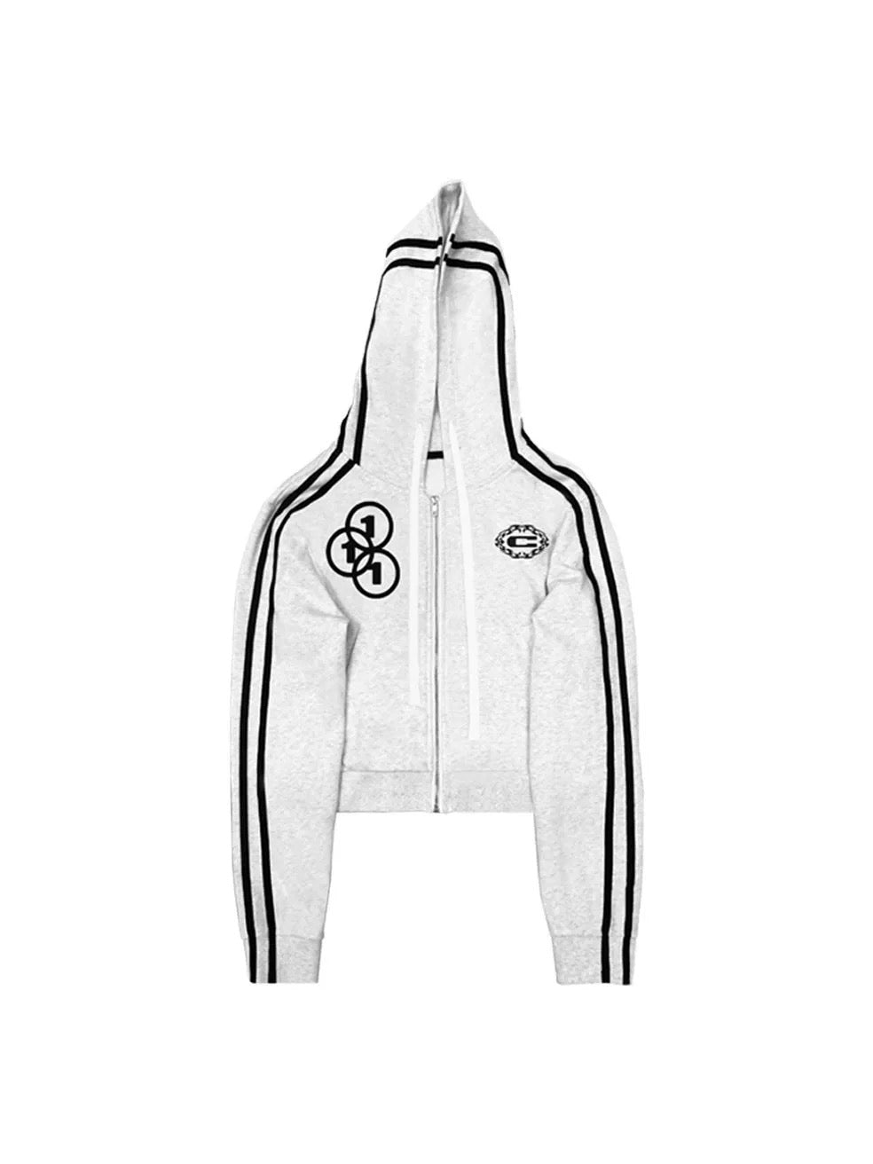 Patchwork Zip Hoodie