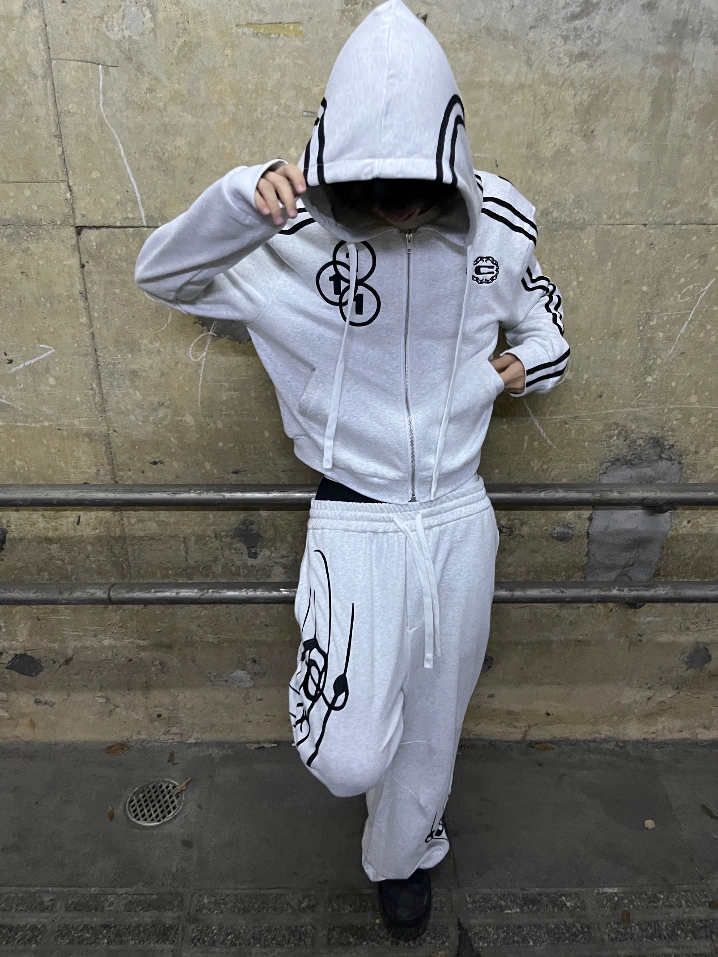 Patchwork Zip Hoodie