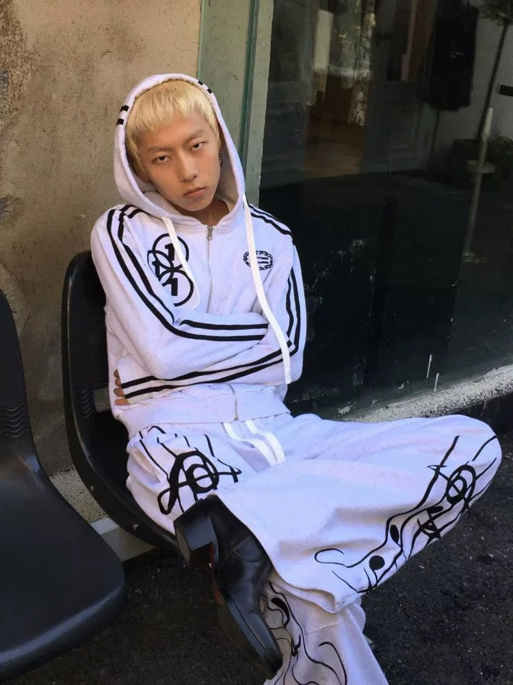 Patchwork Zip Hoodie