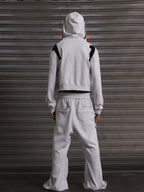 Patchwork Zip Hoodie