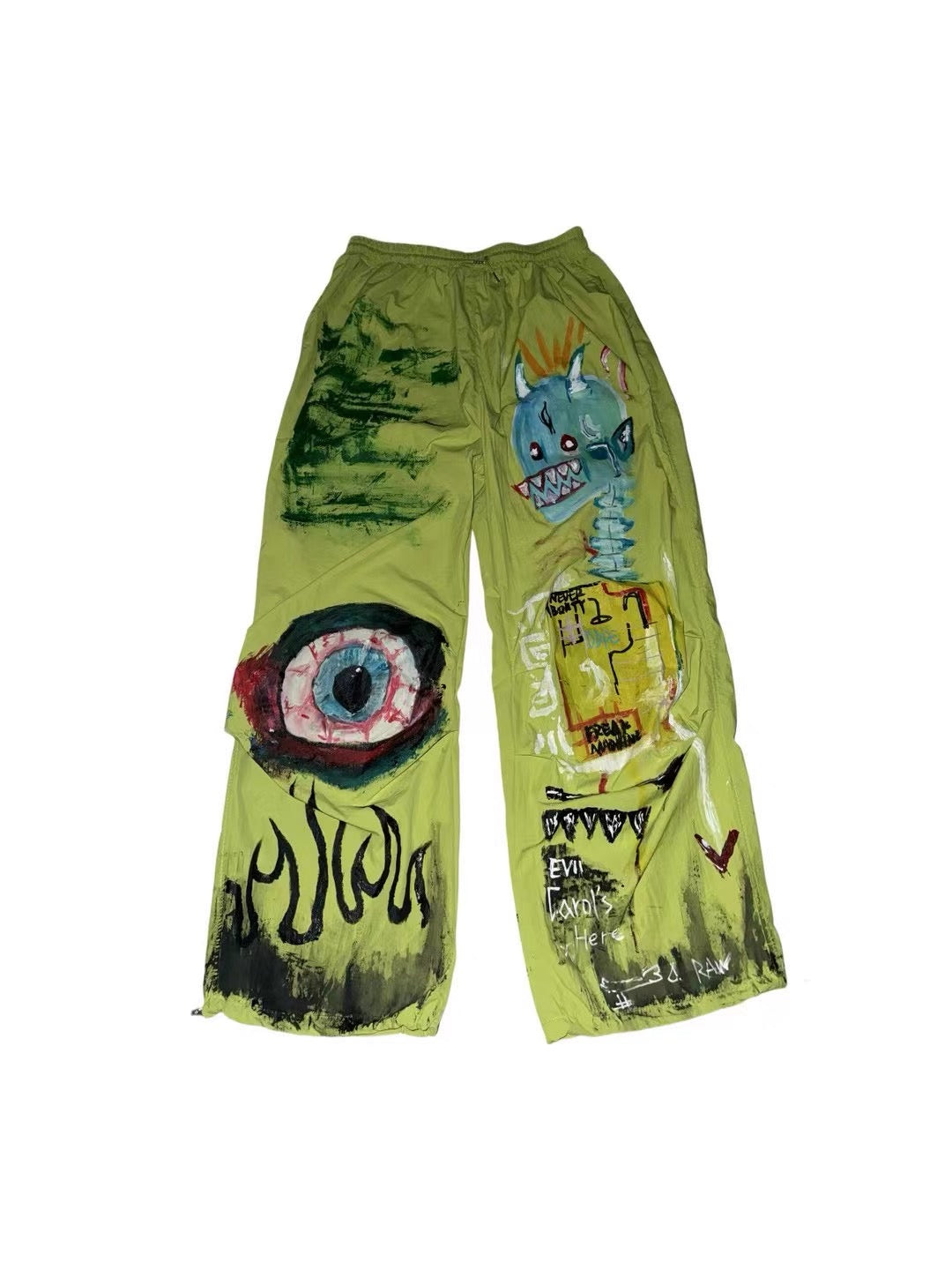 Hand-Drawn Graphic Pants