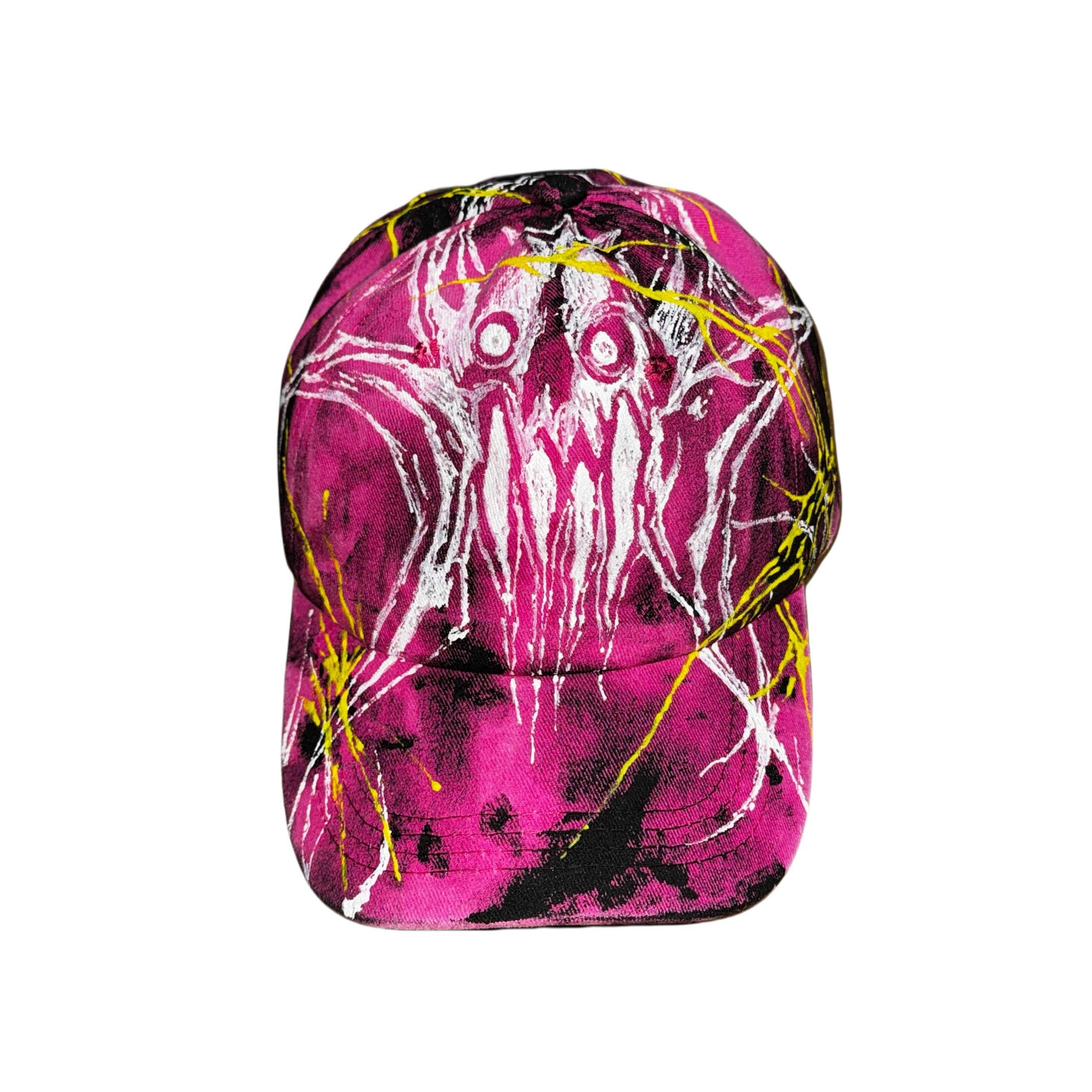 Hand-Drawn Pink Cap