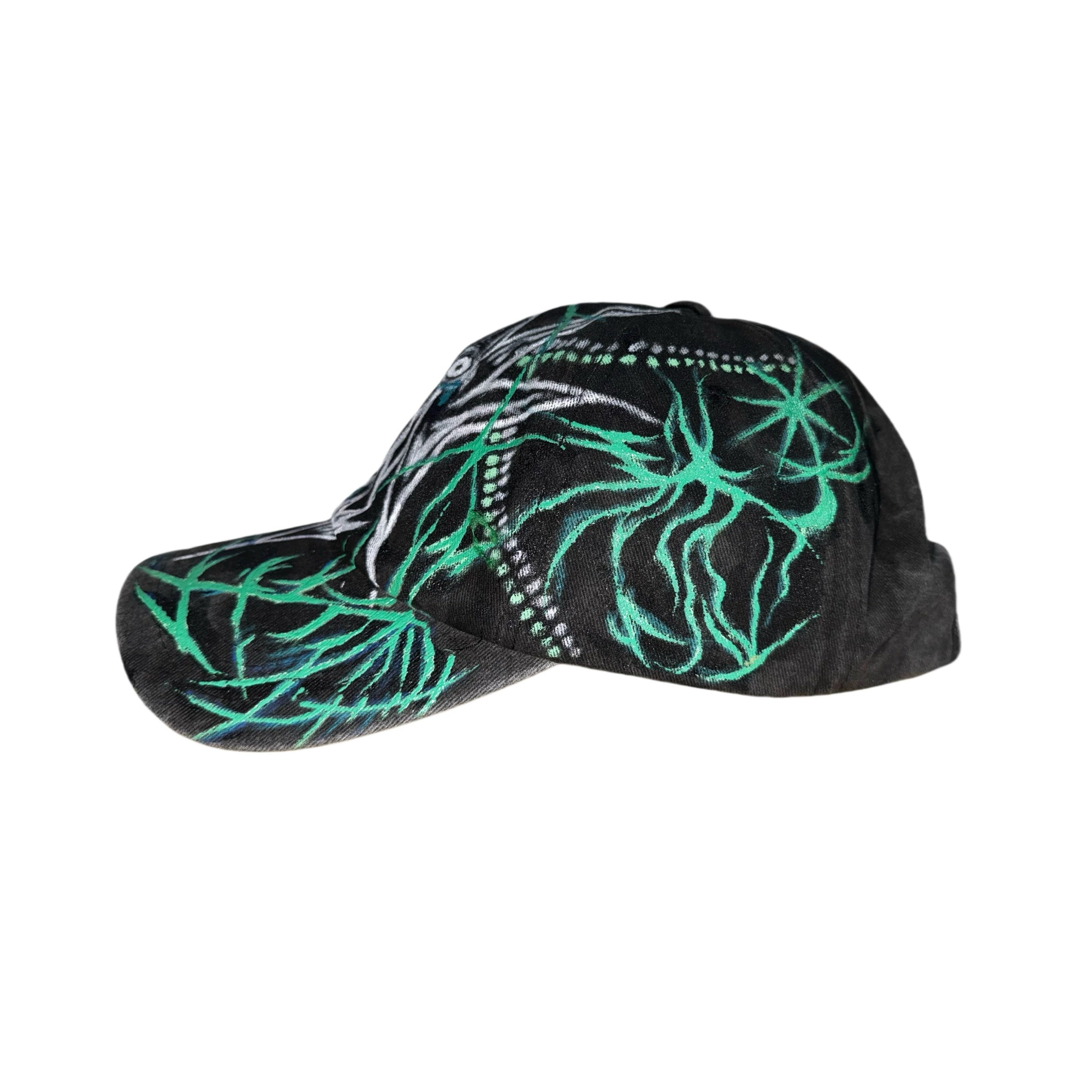 Hand-Drawn Green Cap