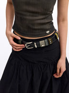 Studded Block Belt