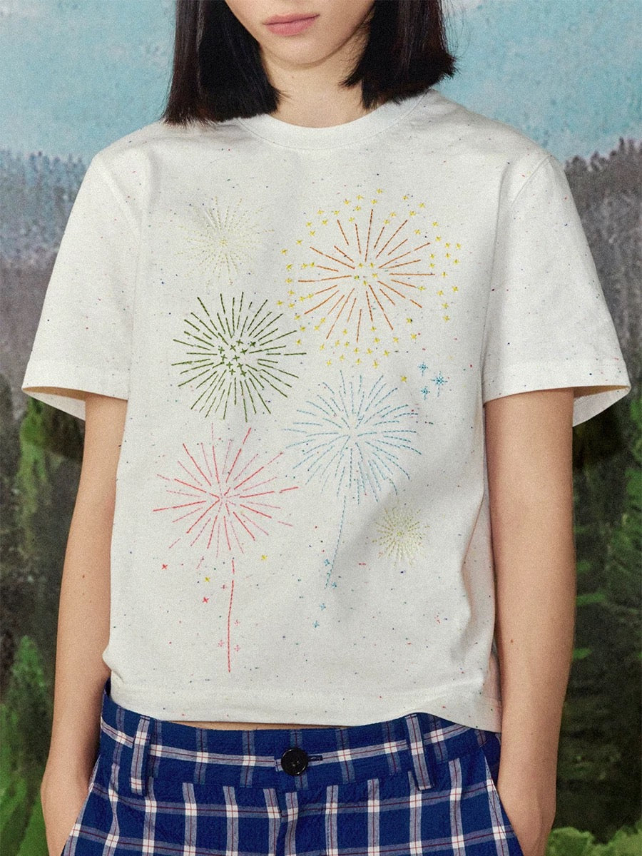 Firework Graphic Shirt