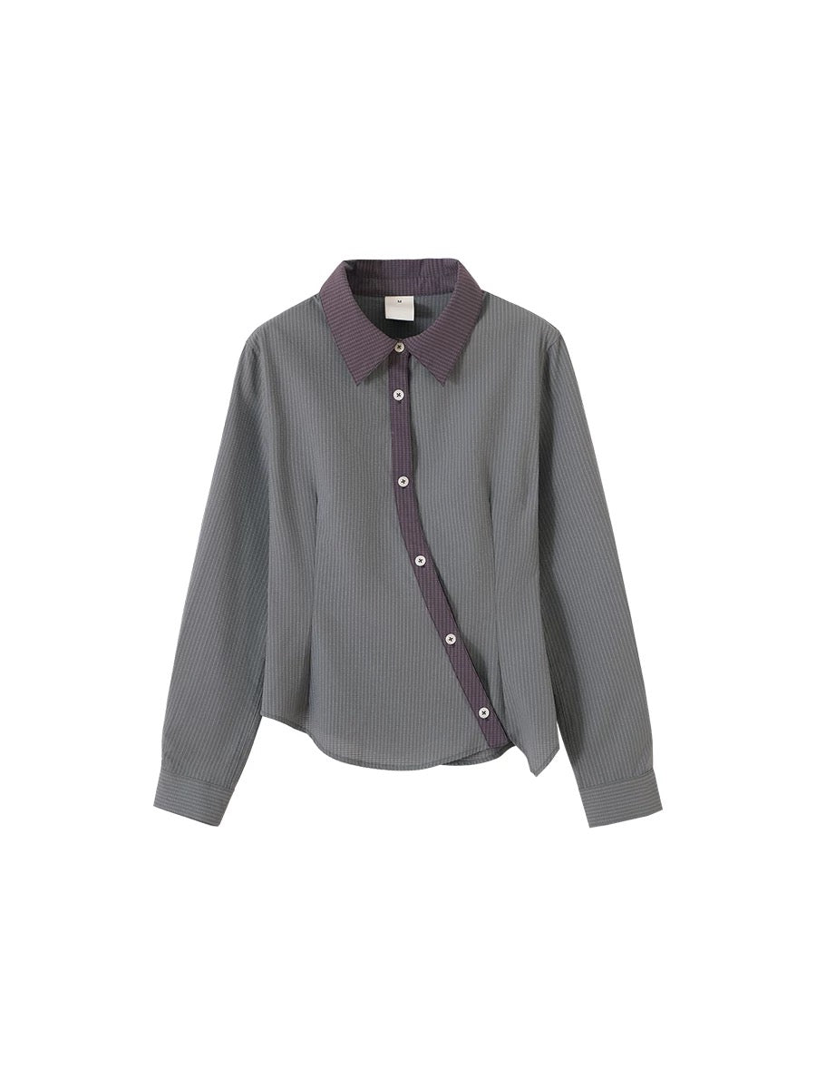 Textured Irregular Shirt