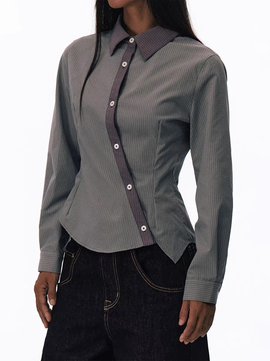 Textured Irregular Shirt