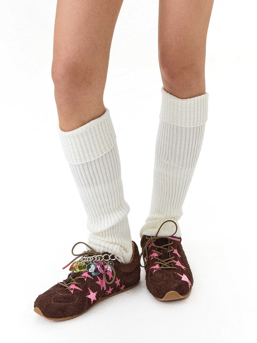 Dark Brown Star Trainers