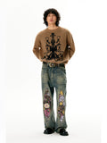 Firework Print Denim