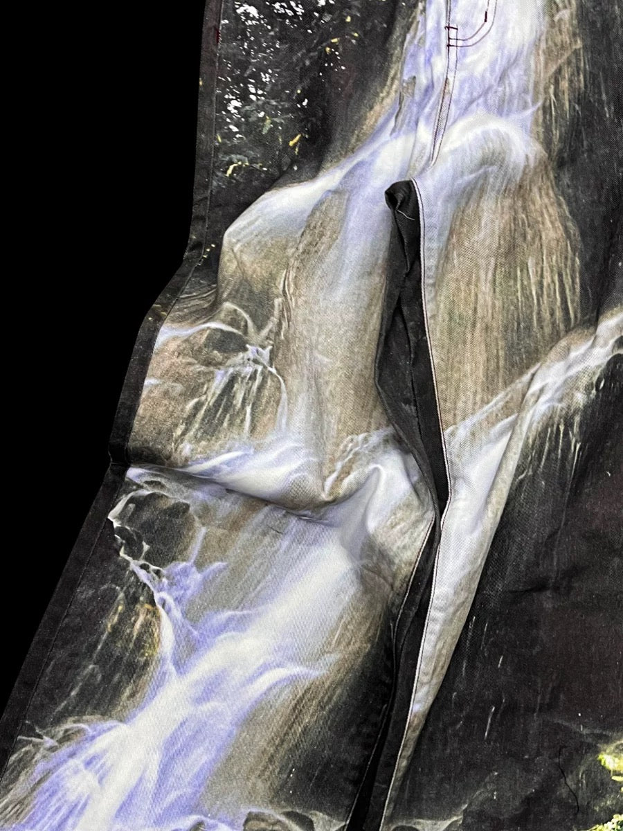 3D Scenic Print Denim