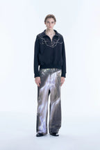 3D Scenic Print Denim