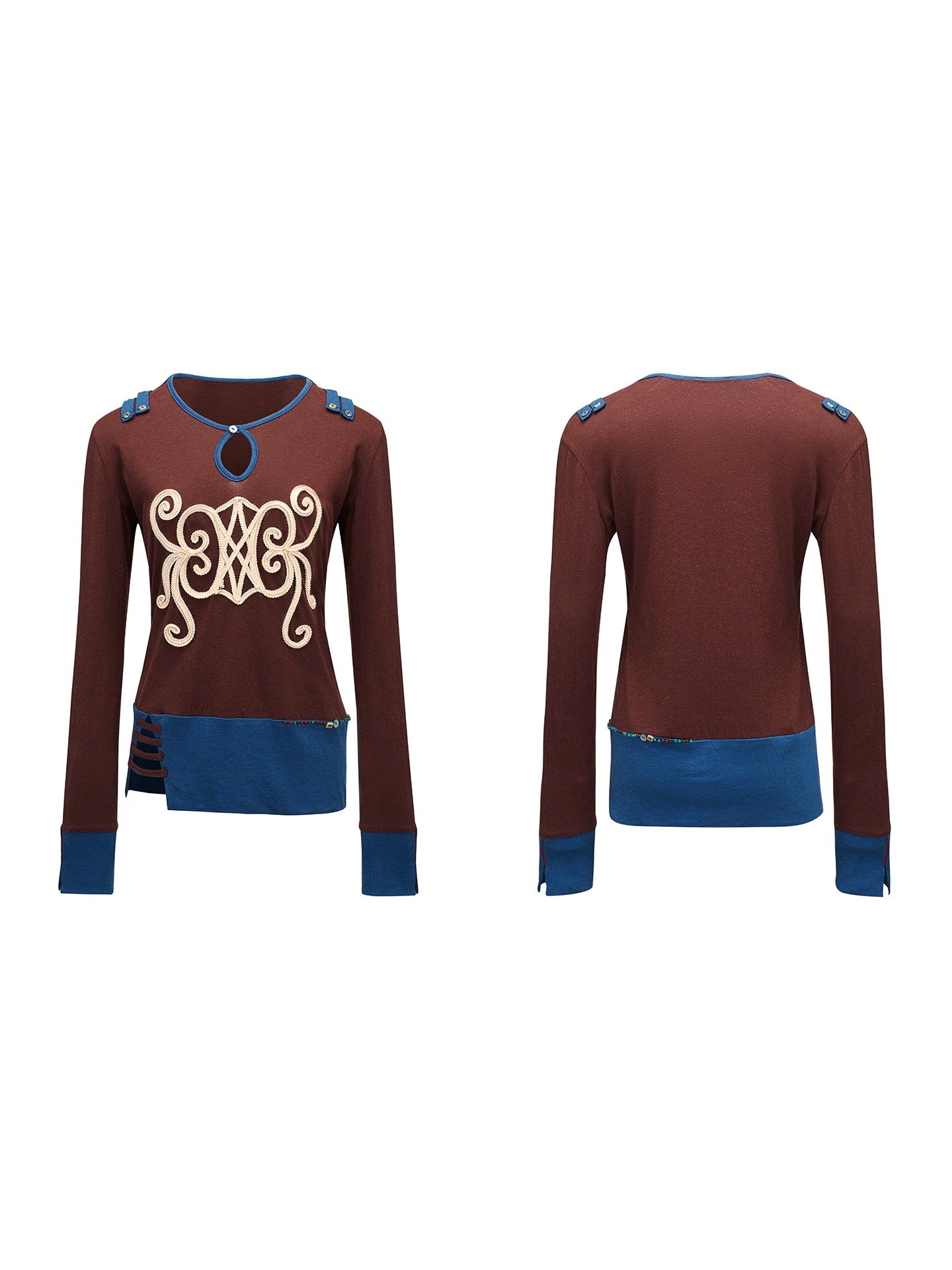 Split Neck Top