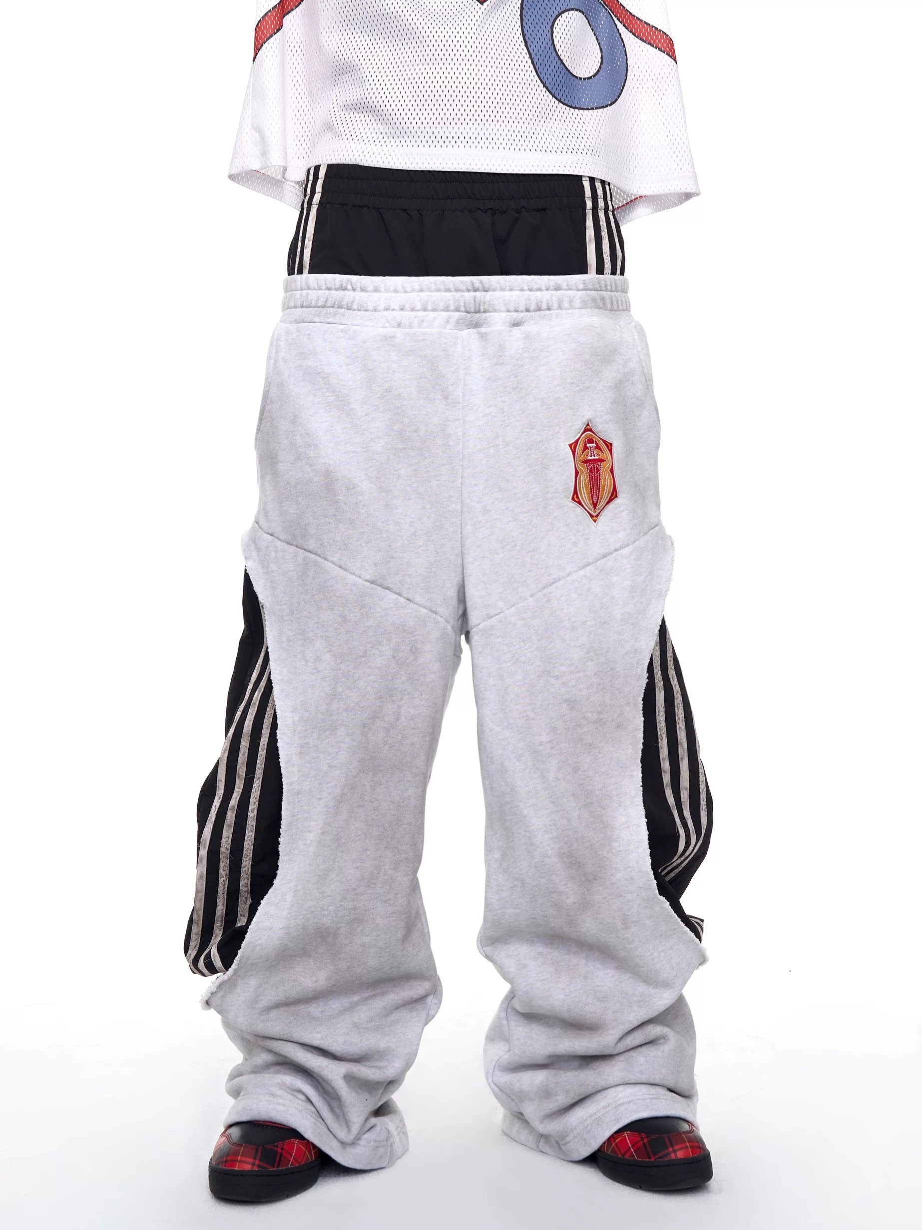 Double-Layer Wide Pants
