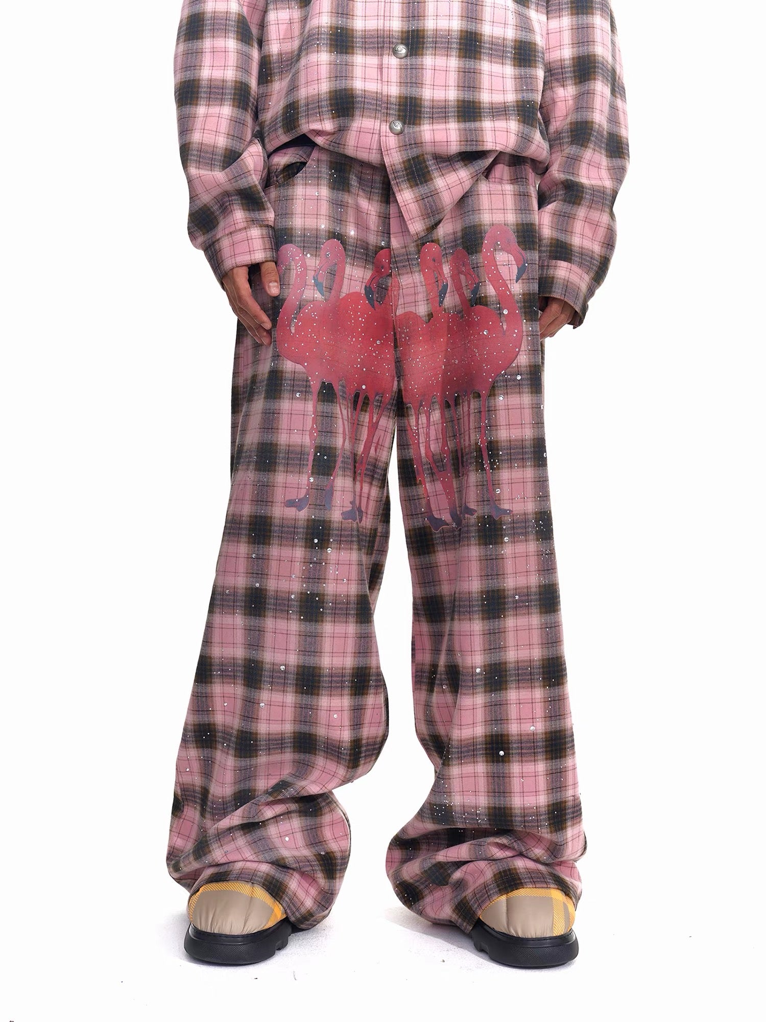 Flamingo Print Pants
