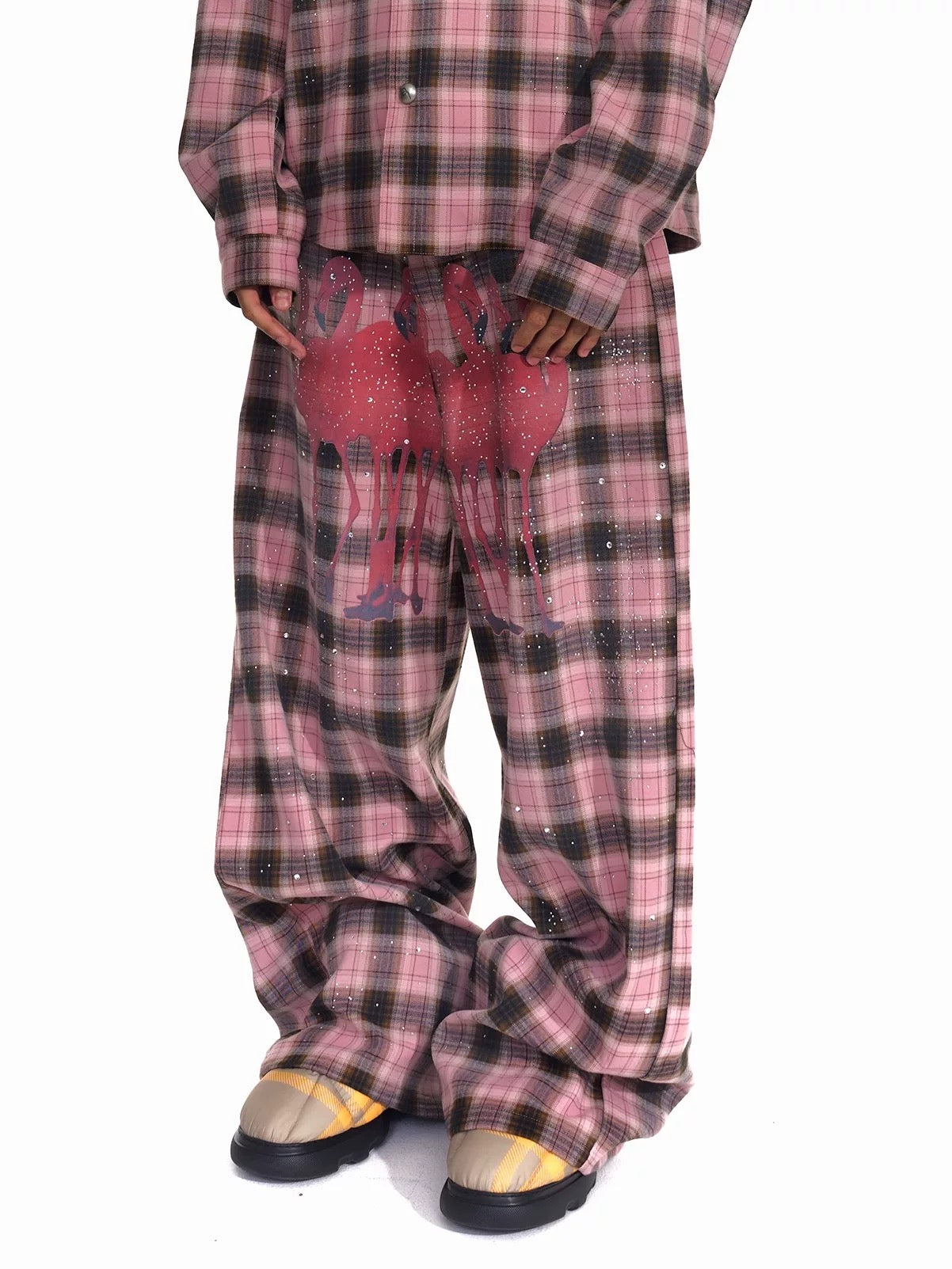 Flamingo Print Pants