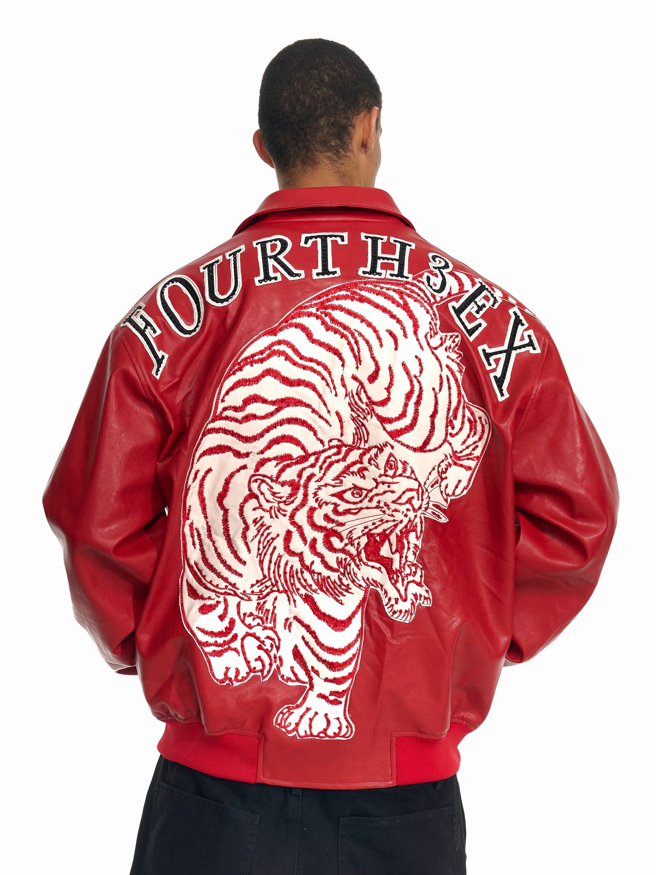 Handmade Embroidered Leather Jacket