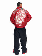 Handmade Embroidered Leather Jacket