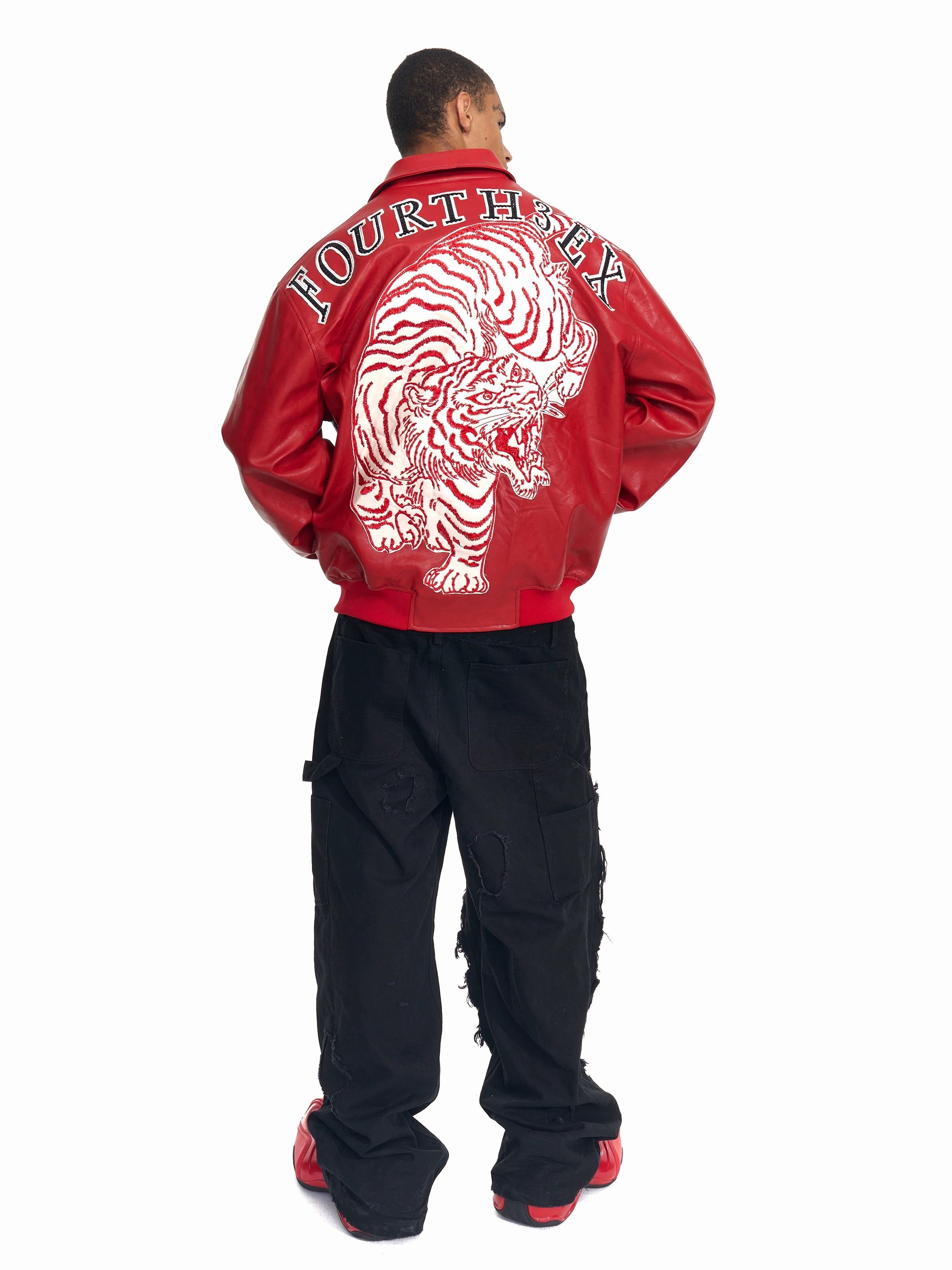 Handmade Embroidered Leather Jacket