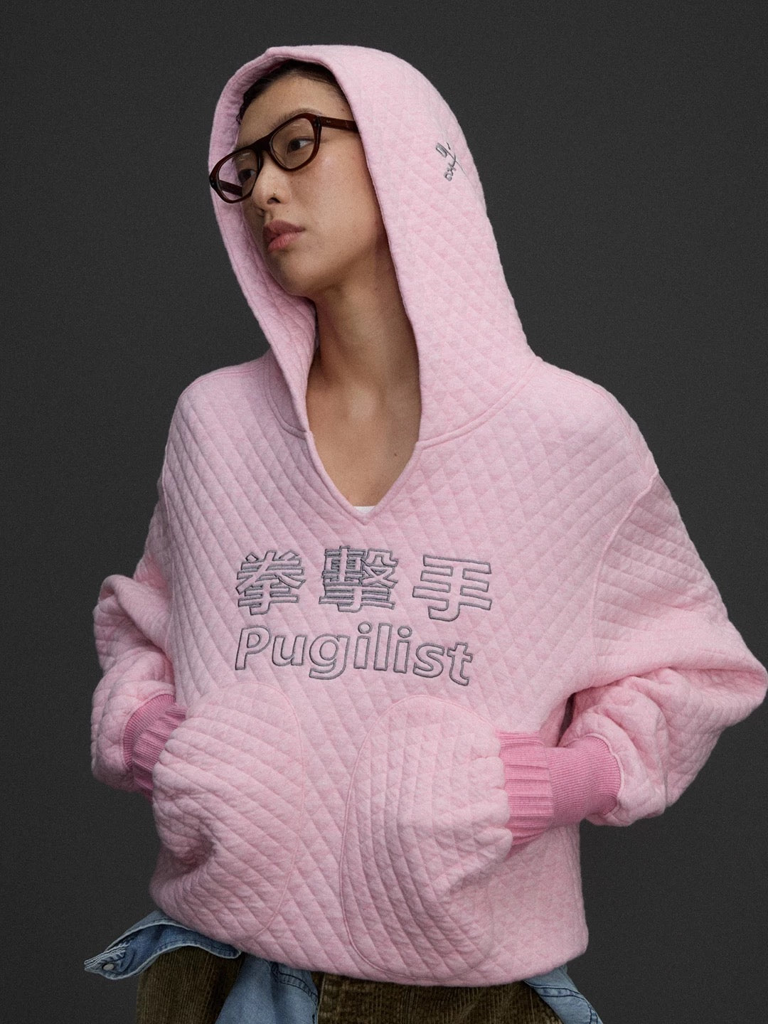 Fighter Print Hoodie