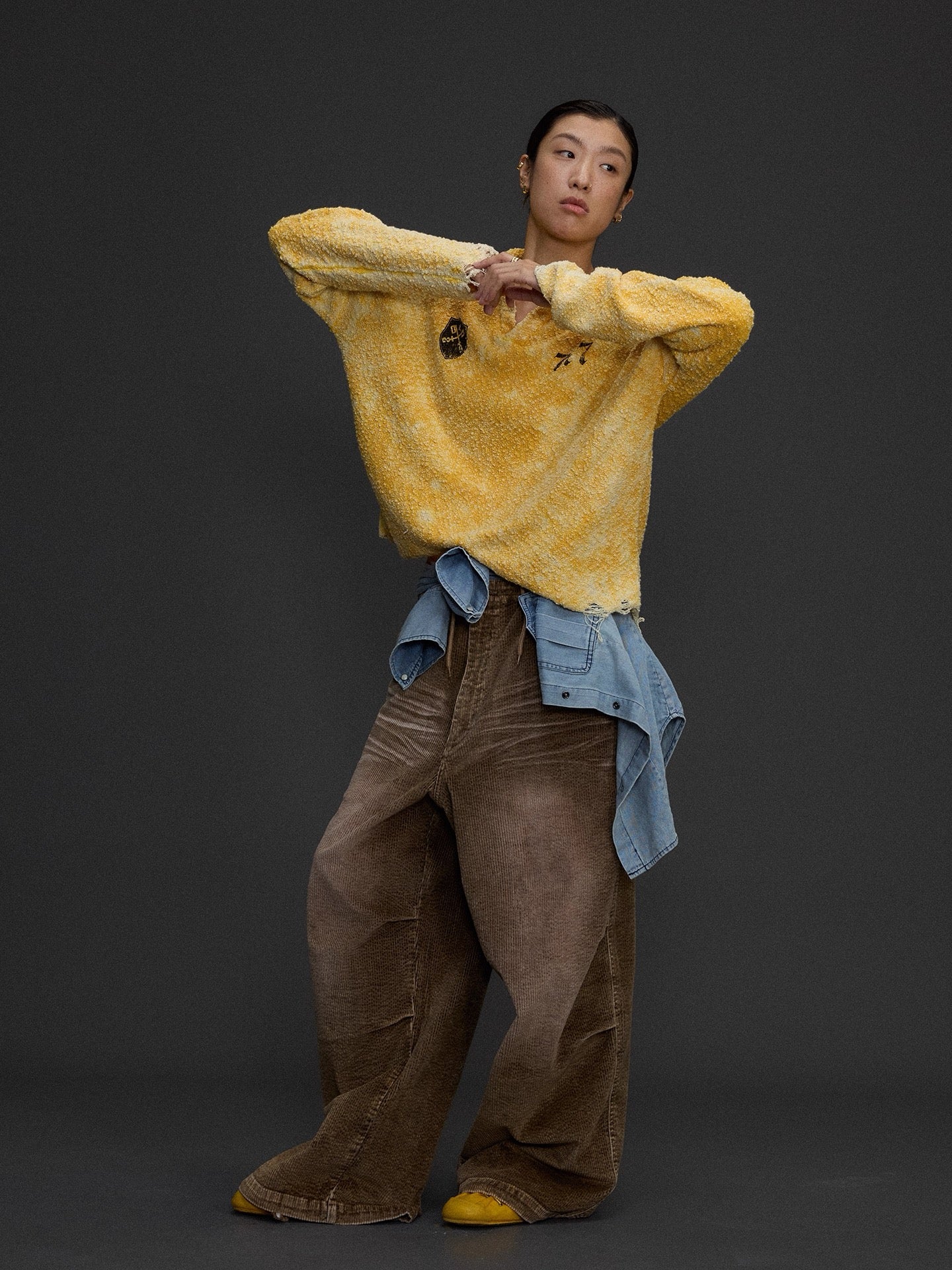 Grainy Washed Sweater